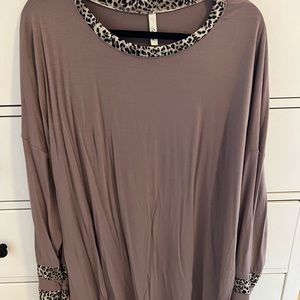 Celeste leopard trim too